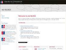 Tablet Screenshot of blogs.american.edu