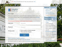 Tablet Screenshot of myau.american.edu