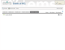 Tablet Screenshot of events.wcl.american.edu