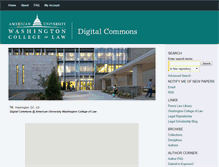 Tablet Screenshot of digitalcommons.wcl.american.edu